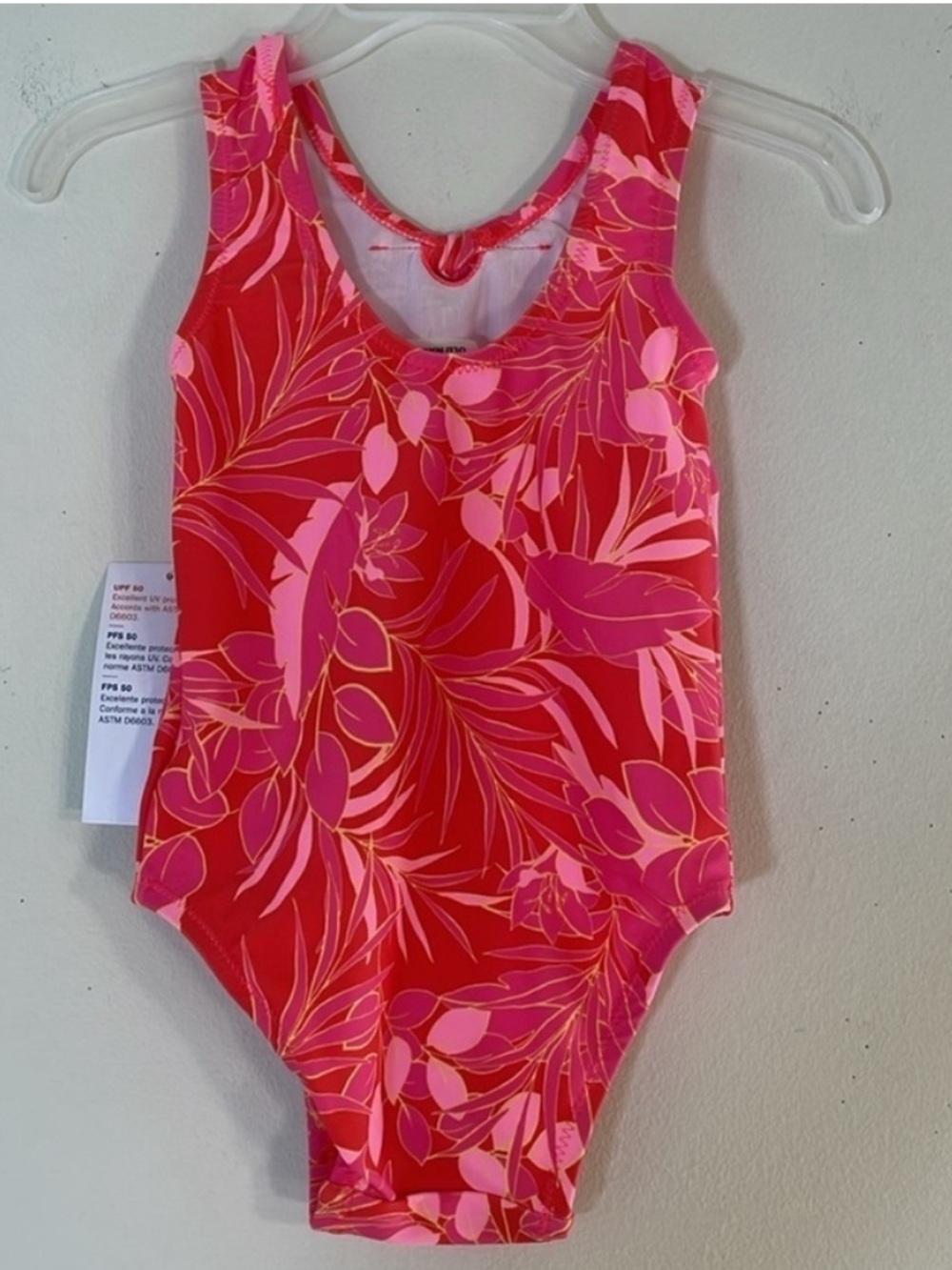 Old Navy One-Piece Swimsuit UPF 50. Baby Girl’s 12-18M. NWT. - Picture 4 of 6
